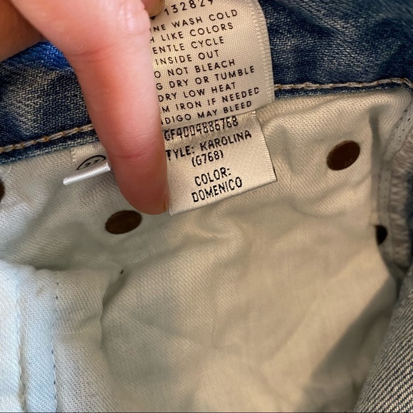 GRLFRND Karolina Jeans in Domenico High Rise Straight Leg Cotton Stone Wash 27 - Picture 6 of 6